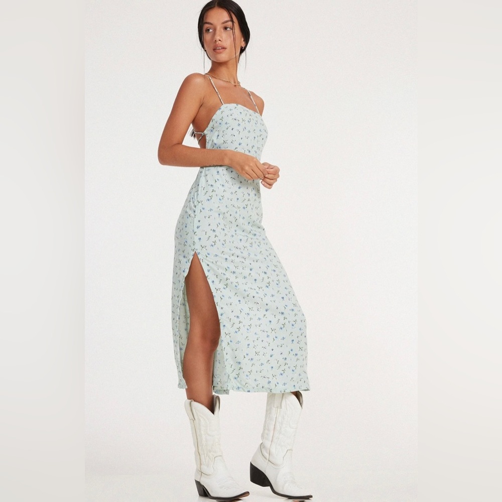 Motel Rocks Blue Floral Dress